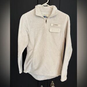 Magellan Outdoors women's classic fit 1/4 zip fleece pullover in cream